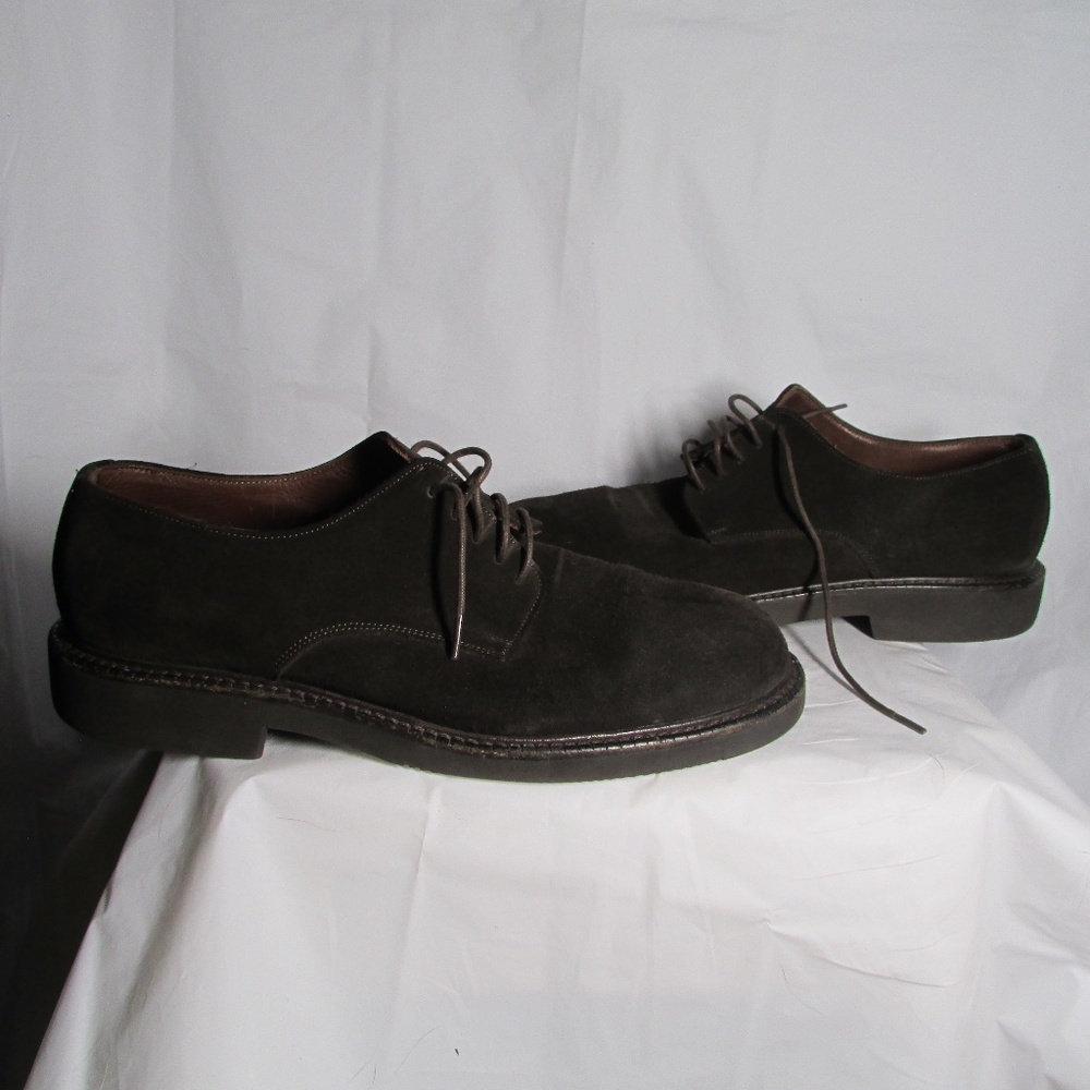 Adolfo Dominguez Dark Brown Oxfords